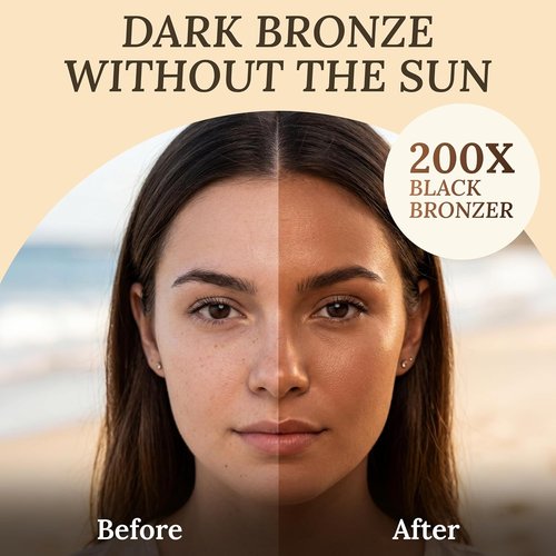 Sicilian 200X Dark Black Bronzer Tanning Lotion - Gradual Glow & Nourishing Formula | Luxurious Sunless Tanner