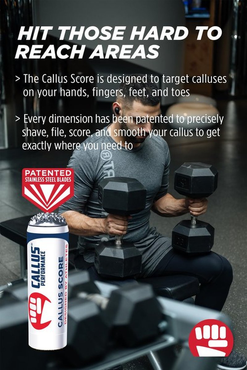 Callus Score – Precision Hand Callus Remover for Athletes | Prevents Ripping | Callus Management for Weightlifters, Cross Training, Gymnastics and More | Callus Performance - we just do calluses