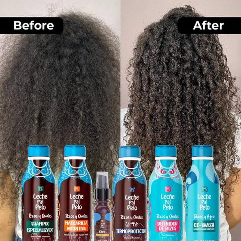 Leche Pal Pelo Curly and Wavy - Curl Definer - Styling Cream with Jojoba Oil, Aloe Vera - Hair Cream for Curly and Wavy Hair - Paraben Free - 14.9 oz