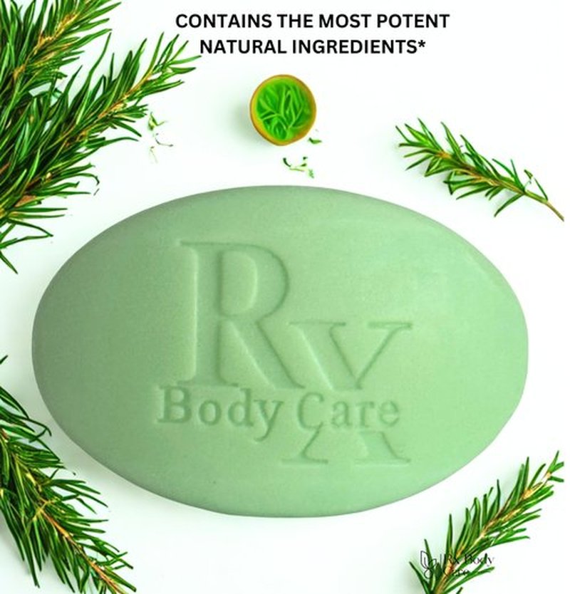 RX Body Care Tea Tree Oil Soap Bar For Face & Body 12.0 oz / 3 pack - Antifungal Antiseptic Cleanser Against Odor, Fungus, Acne, Rash, Ringworm - Infused With Pure Essential Oils (3)