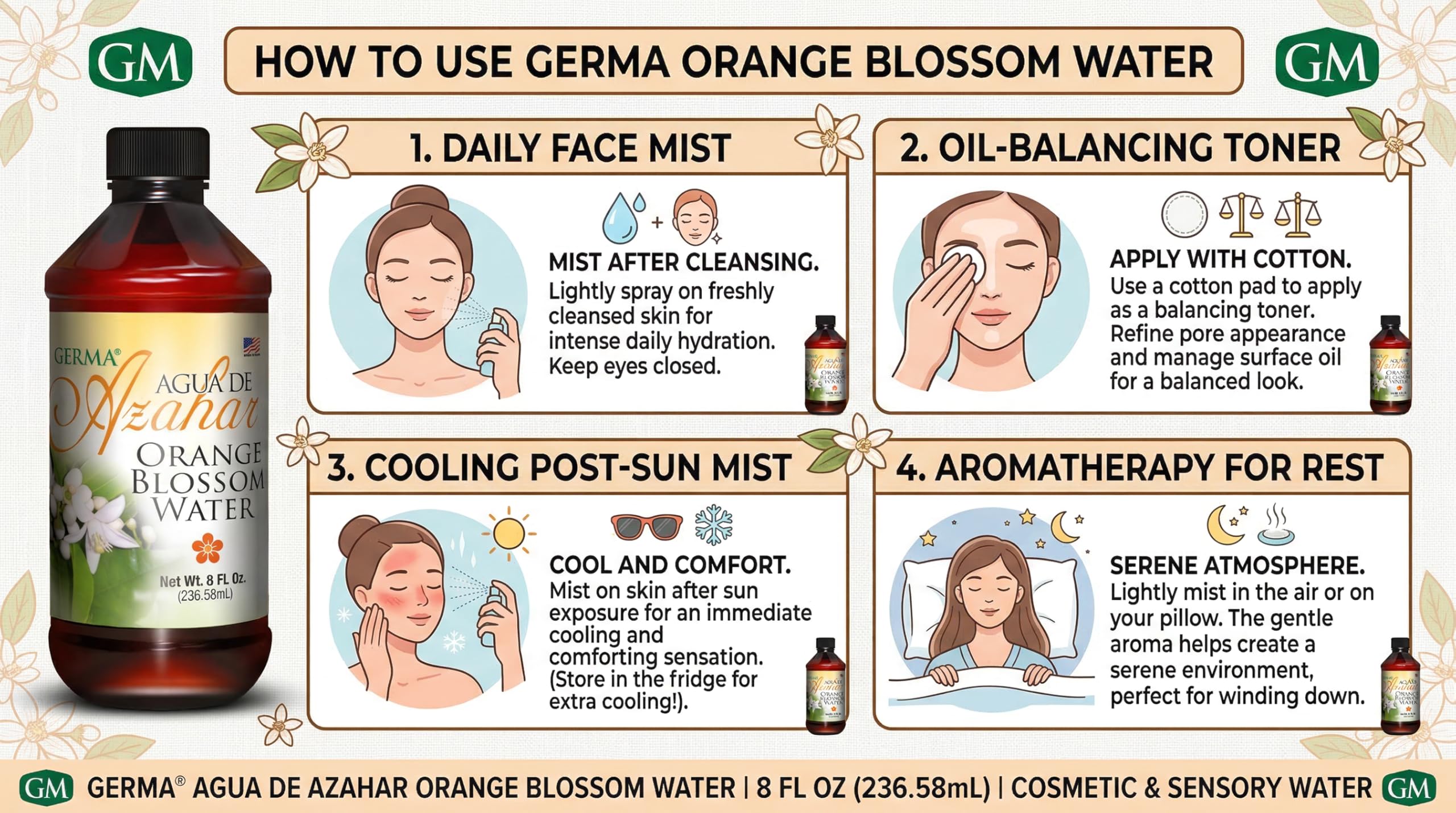 Germa™ Orange Blossom (Agua de Azahar) - 4 FL OZ
