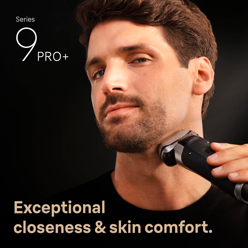 Braun Electric Razor for Men Series 9 PRO+ Electric Foil Shaver with Precision Trimmer, 6in1 SmartCare Center, Travel Powercase, 9677cc