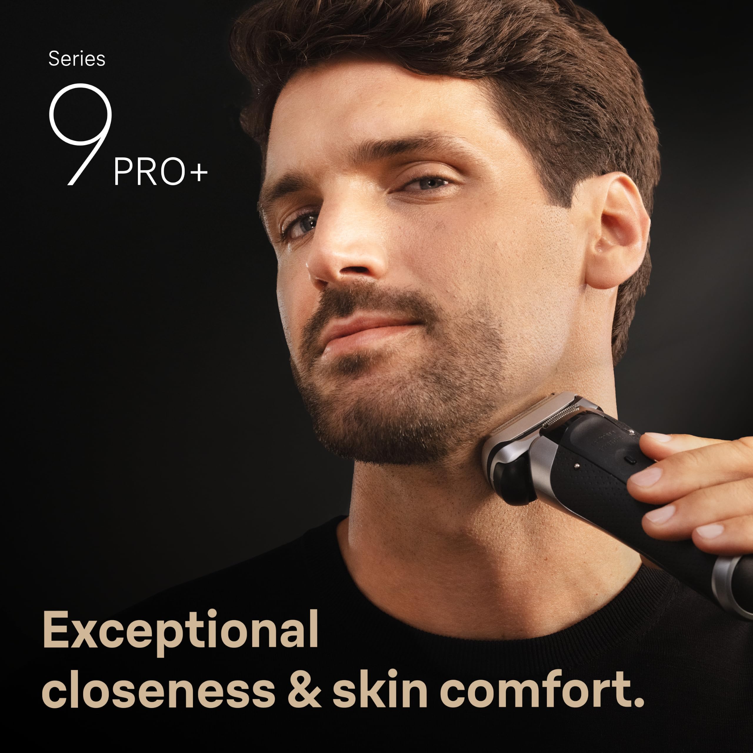 Braun Electric Razor for Men Series 9 PRO+ Electric Foil Shaver with Precision Trimmer, 6in1 SmartCare Center, Travel Powercase, 9677cc