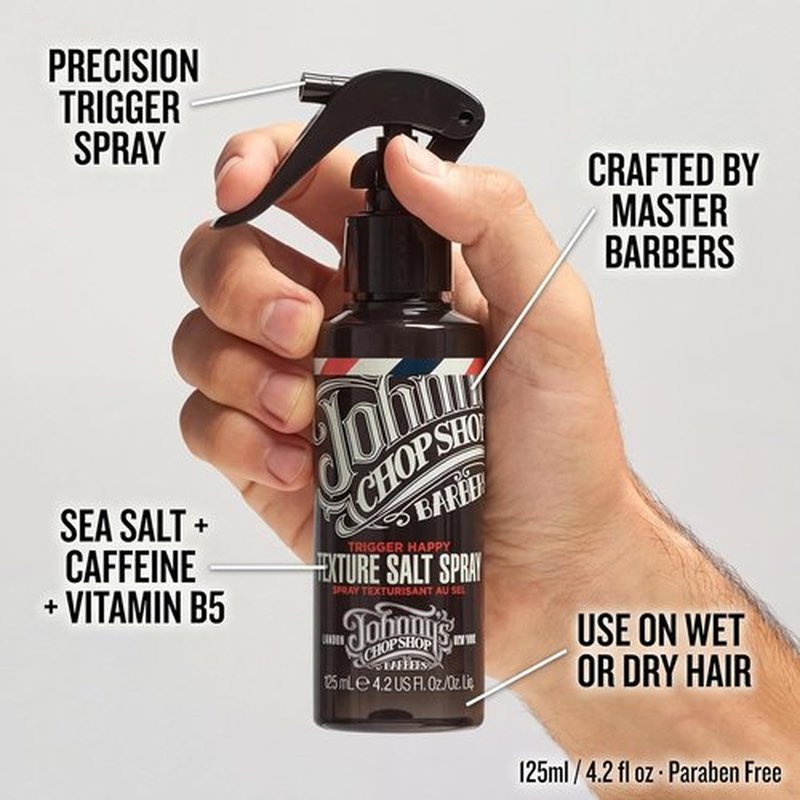 Johnny's Chop Shop Sea Salt Spray - Texturizing Hair Spray for Volume & Grit - 125ml (4.2 fl oz)