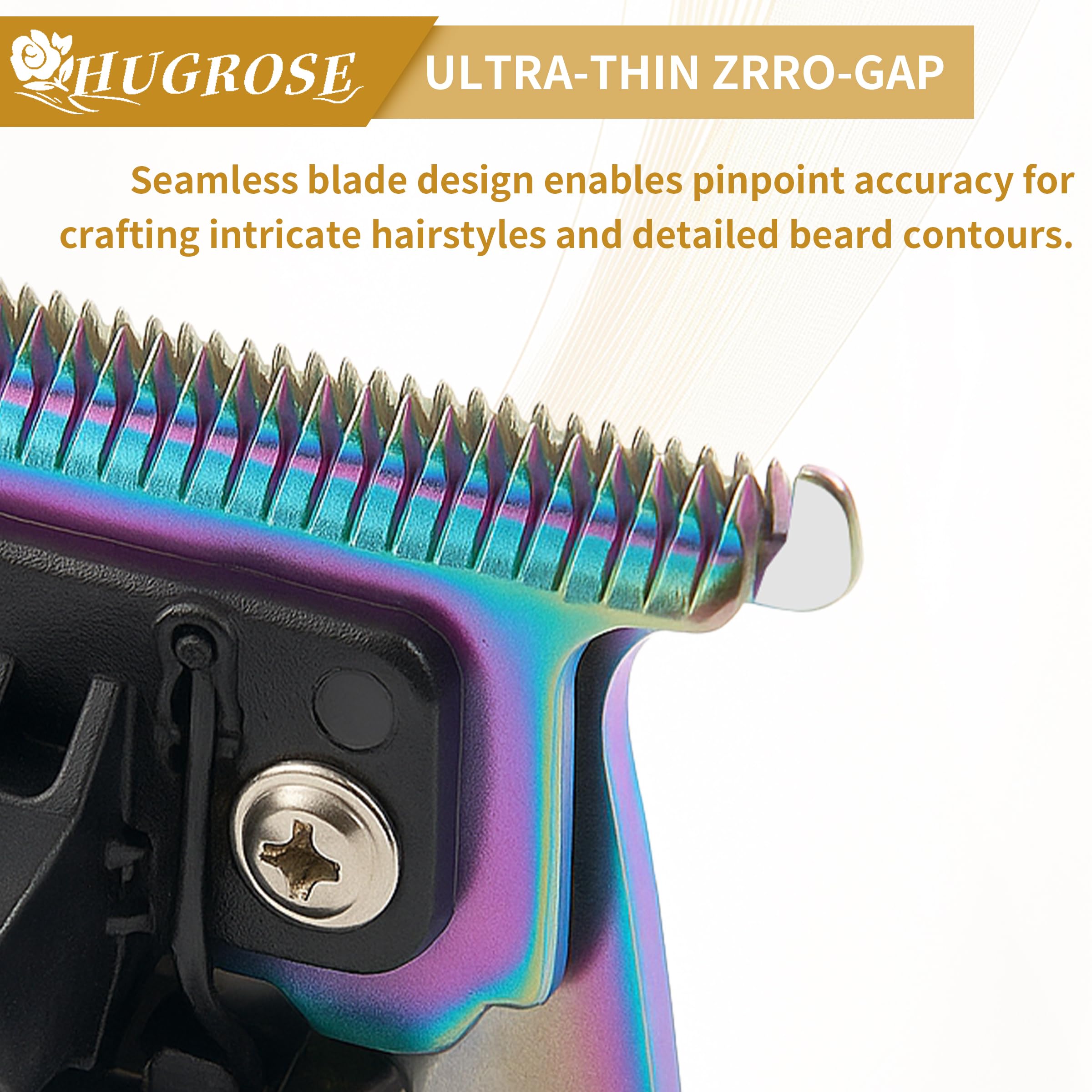 Trimmer Blade Replacement FX707Z - Ultra Precise Stainless Steel Long-lasting Trimmer Blades with Seamless Design, Self-Cleaning Grooves, and Storage Case, Compatible with FX707/FX787/FX726