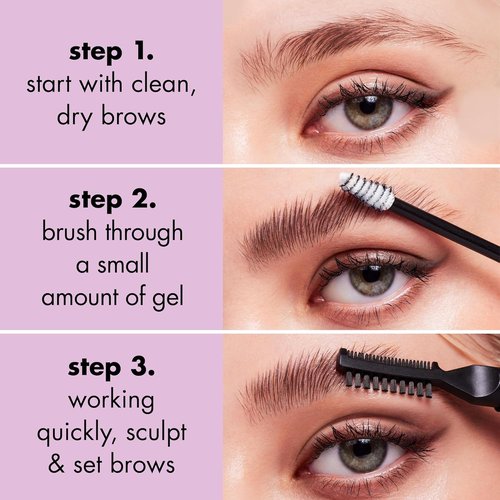 e.l.f. Brow Laminating Gel - Strong Hold, Clear-Drying & Water-Resistant Formula for Sculpted Brows | Vegan & Cruelty-Free