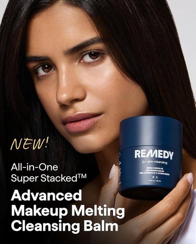 Remedy Derm Dissolve Cleansing Balm - Melts Makeup & Sunscreen | Fragrance-Free | 1.5 Fl Oz