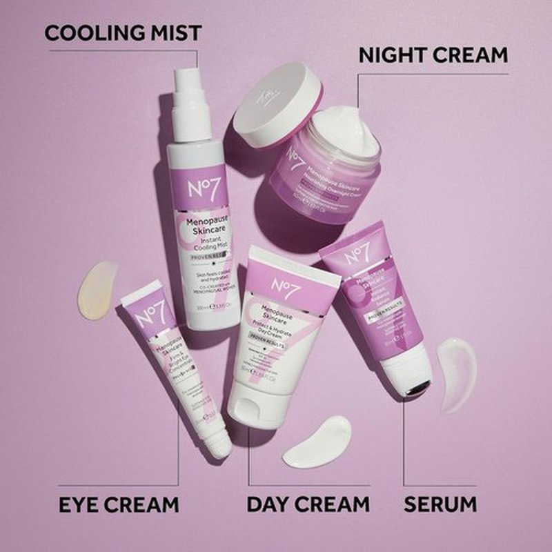 No7 Menopause Skincare Firm & Bright Eye Concentrate - Revitalizing Eye Cream for Dark Circles & Puffiness - 15 ml