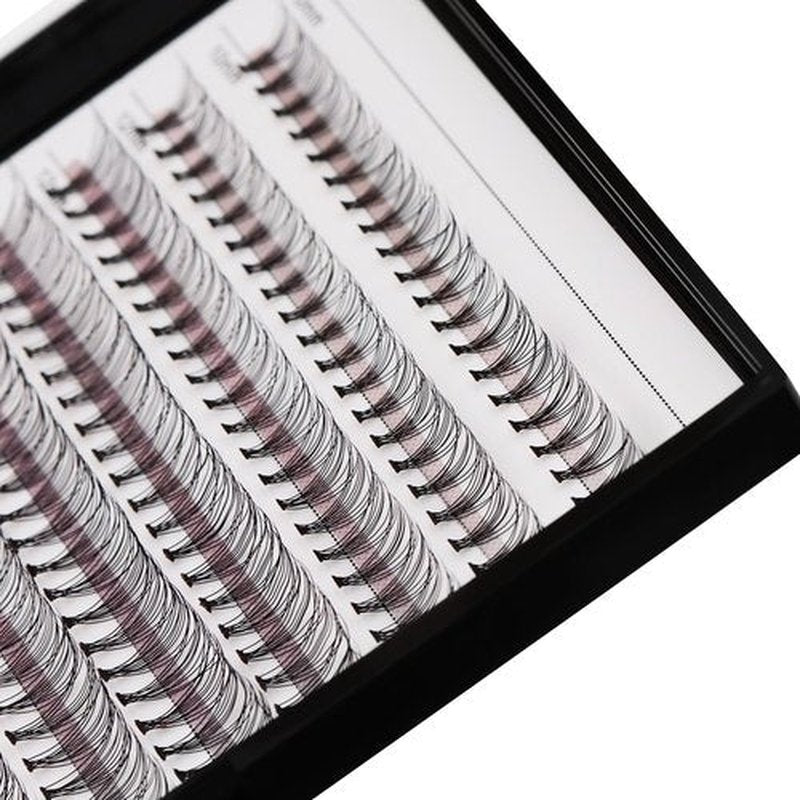 Bodermincer Large Box 200pcs 10D, 8-10-12-14mm Mixed Professional Makeup Individual Cluster Eye Lashes Grafting Fake False Eyelashes (10-12-14-16mm Mixed)