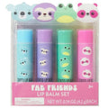 LUV HER Lip Balm Set Pack of 4 - Tinted Lip Balm with Playful Colors and Flavors - Perfect Girls Makeup Accessory - Ideal for Dry Weather Protection, Ages 3+