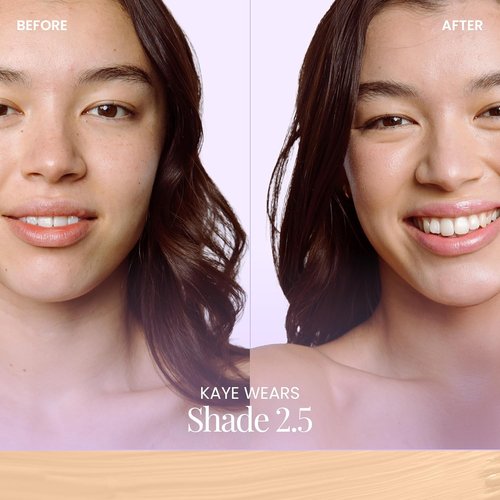 Naked Sundays BeautyScreen Peptide Foundation Tint - SPF 50 Tinted Sunscreen & Makeup | Lightweight Natural Coverage, 2.5 Light Neutral, 1.01 oz