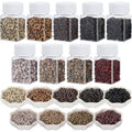 Yuxung 4500 Pcs Beads for Hair Extensions 5 mm Silicone Lined Beads Microlink Rings Human Hair Extension Tools, 9 Colors