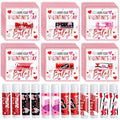 QAUYETM 30 Pcs Valentine Lip Balms Bulk Valentine's Day Gifts for Women Galentines Chapstick Gloss 6 Assorted Flavors for Wedding Bridal Shower Birthday Party Favours