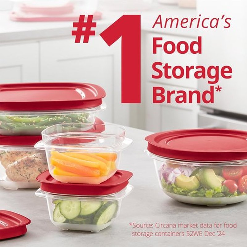 Rubbermaid EasyStore Containers - 38-Piece Food Storage Set with Lids for Organized Kitchen