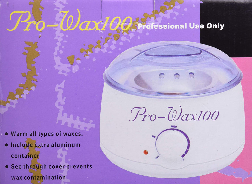 PRO-WAX 100 Hot Wax Heater/Warmer Salon Spa Beauty Equipment for Hard Strip Waxing 400ML, White