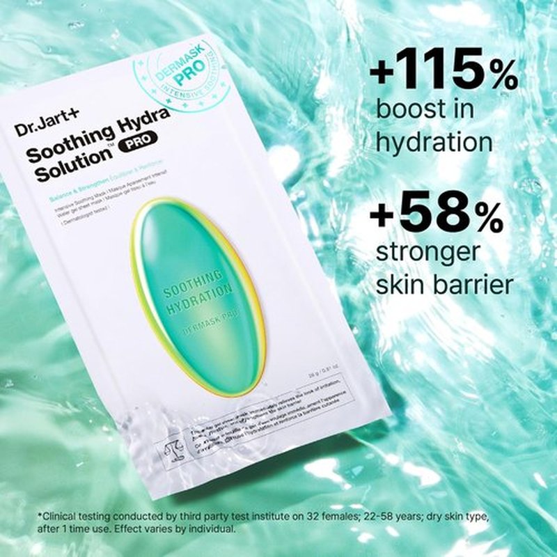 Dr.Jart+ Hydrating Face Mask Set - 4 Soothing Korean Skin Care Masks for Glowing Skin