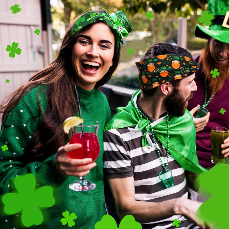 XunYee 28 Pcs St. Patrick's Day Holiday Headbands for Women 4th of July Head Bands Nurses Patriotic Headbands Bulk Nursing Spring Hair Stretchy Fall Non Slip Head Wrap Knot Hair Bands Accessories