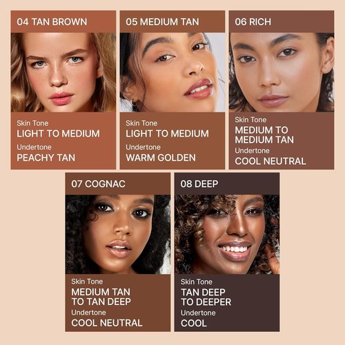 Kiss New York Airy Velvet Contour Stick - Cool Toned Face Sculpting Cream with Dual-Ended Brush | 0.70 Oz