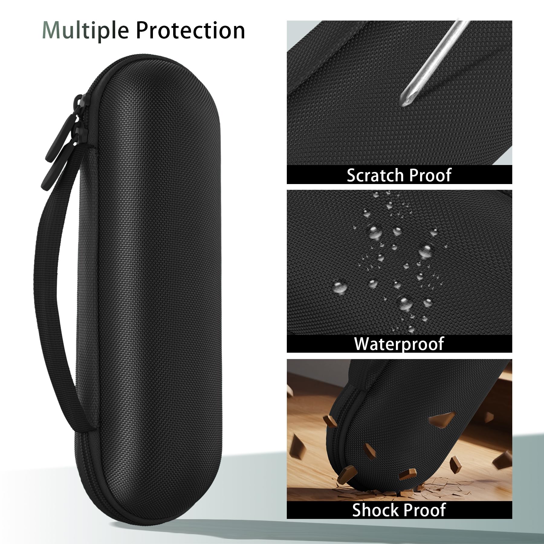 Aenllosi Hard Carrying Case Compatible with Beats Pill - Wireless Bluetooth Speaker (Case Only) (Matte Black)
