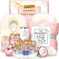 HSOEIXL Spa Birthday Gift Basket - Unique Relaxation Set with Blanket for Women | Perfect for Mom, Sister, Girlfriend, and More