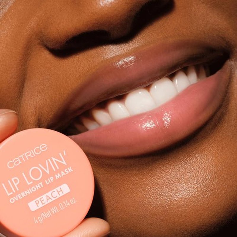 Catrice Lip Lovin’ Overnight Lip Mask - Hydrating Creamy Formula with Shea Butter & Vitamin E | Vegan & Cruelty-Free (030 | Feelin' Peachy)