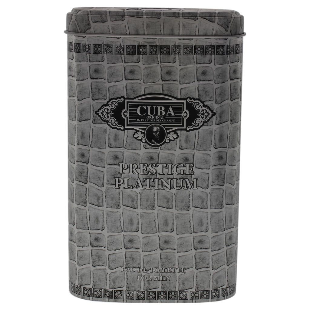 Cuba Original by Parfums Des Champs Prestige Platinum by Cuba, 3 oz Eau De Toilette Spray for Men (CUBPRPM0009002)