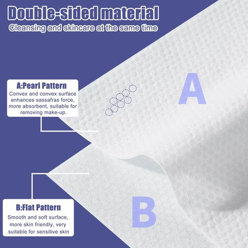 Face Clean Towels, 100 Count Ultra Thick Disposable face towels Facial Wash Cloth for Sensitive Skin, Lint- free Facial Tissue, Skincare and Makeup Remover (2 Pack)