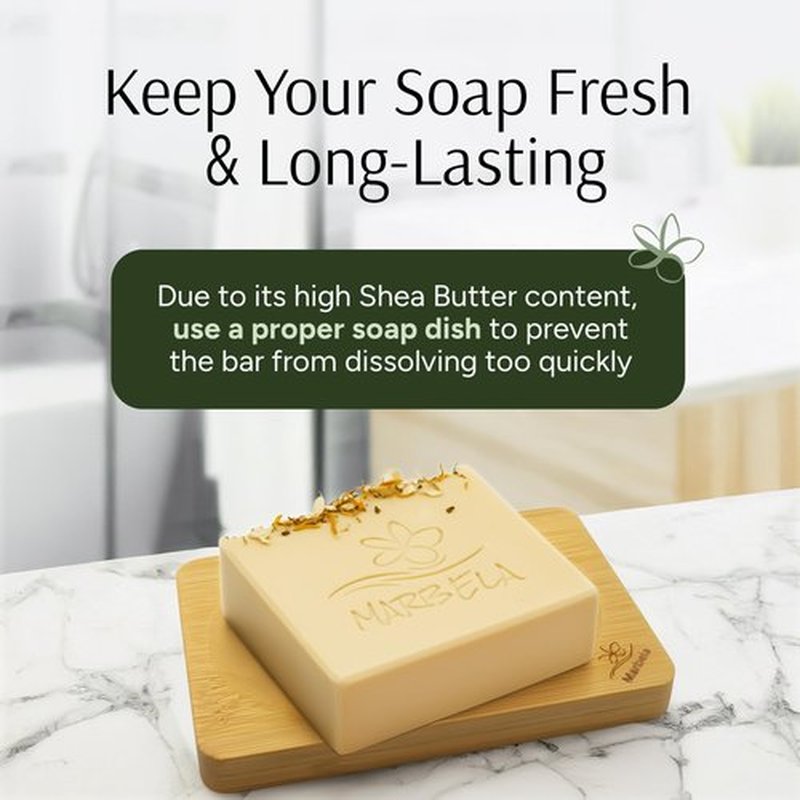 Marbela Cosmetics Handmade Soap Bar - Made in USA, Vegan Friendly, Palm Oil Free, Natural Bar Soap - Gentle Face & Body Soap for Daily Skin Care, Moisturizing & Nourishing - 3.5 oz (Wild Jasmine)