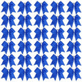 CN 30PCS 8" Large Cheer Bows, Cheerleading Bows Ponytail Holder for Girls, Grosgrain Ribbon Cheer Hair Bow with Elastic Hair Tie for Cheerleader College Sports Softball Competition (Blue)