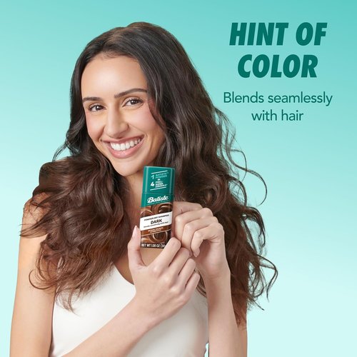 Batiste Dry Shampoo Powder - Oil-Absorbing Formula for Dark Hair | Instant Refresh, TSA Compliant (1.06 oz)
