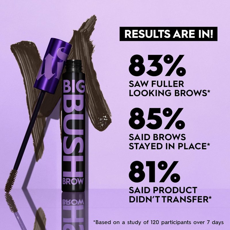 Urban Decay Big Bush Volumizing Tinted Eyebrow Gel - Waterproof, Smudge-Resistant, 24 HR Hold | 0.19 fl oz