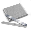 MGart Nail File 180 Grit Professional Russian Manicure Reusable Peel and Stick Nail Files, Replaceable Emery Boards, Steel Base, Manicure Tools for Salon, 50 pcs + 1 Metal Board Set