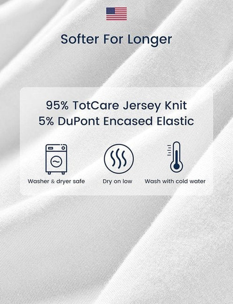 TotAha Crib Sheets | Premium Soft Jersey Knit Baby Sheets | Extra Deep Pocket 28x52x9 | 2 Pack (Sea Animal)