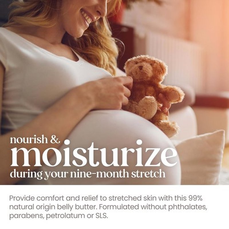 Burt's Bees Mama Belly Butter - Stretch Mark Cream for Pregnancy & Postpartum Care | 6.5 Oz (Pack of 3)