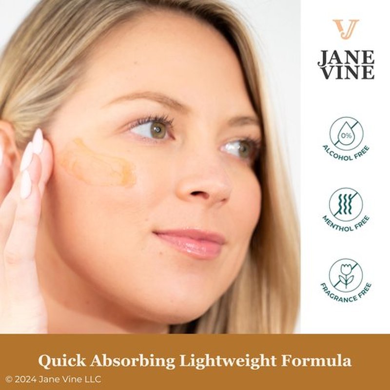 JANE VINE Arnica Gel For Face, Arnica Cream and Bruise Cream to Soothe with Aloe and Calendula for Face and Body, Menthol Free, Alcohol Free, 7oz Pump