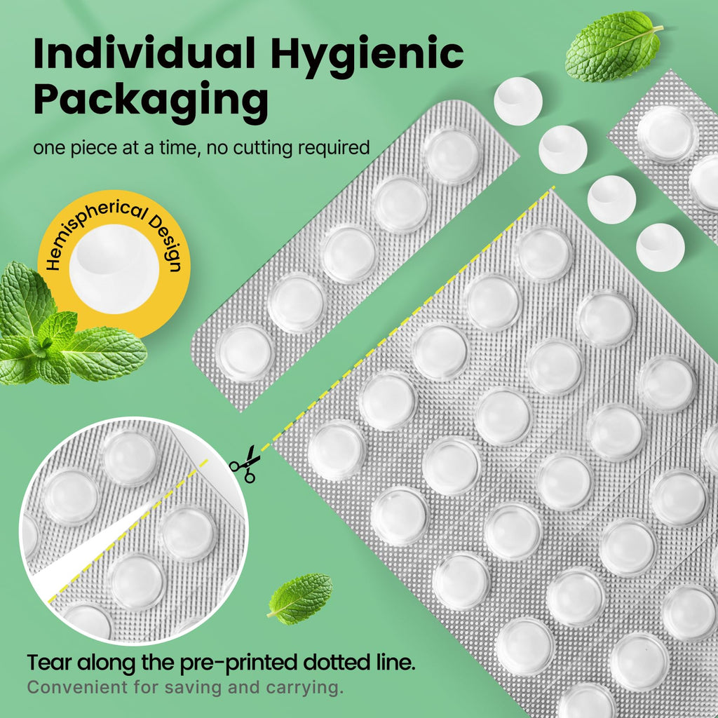 VINSULLA Orthodontic Wax for Braces Wax 120 Individual Hygienic Packaging Dental Wax Dots Mint