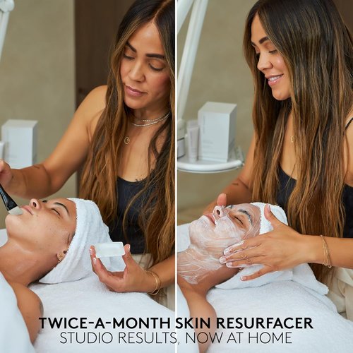 SHANI DARDEN SKIN CARE Triple Acid Peel - 2-Step Exfoliating Treatment with Mandelic, Lactic & Glycolic Acids | Includes Kaolin Clay Mask & Brush (0.5 fl oz)