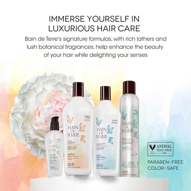 Bain de Terre Recovery Complex Anti-Frizz Shine Serum - Silky Shine & Frizz Control | Vegan & Color-Safe