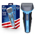 Barbasol Rechargeable Electric Wet and Dry Foil Shaver with Stainless Steel Blades and Pop Up Trimmer