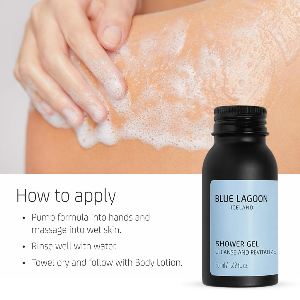 Blue Lagoon Skin Science - Shower Gel - Revitalizing Body Wash - Bioactive Blue Lagoon Seawater - Lightweight Gel Texture - Soft Ethereal Fragrance - Responsibly Sourced Ingredients - 50ML