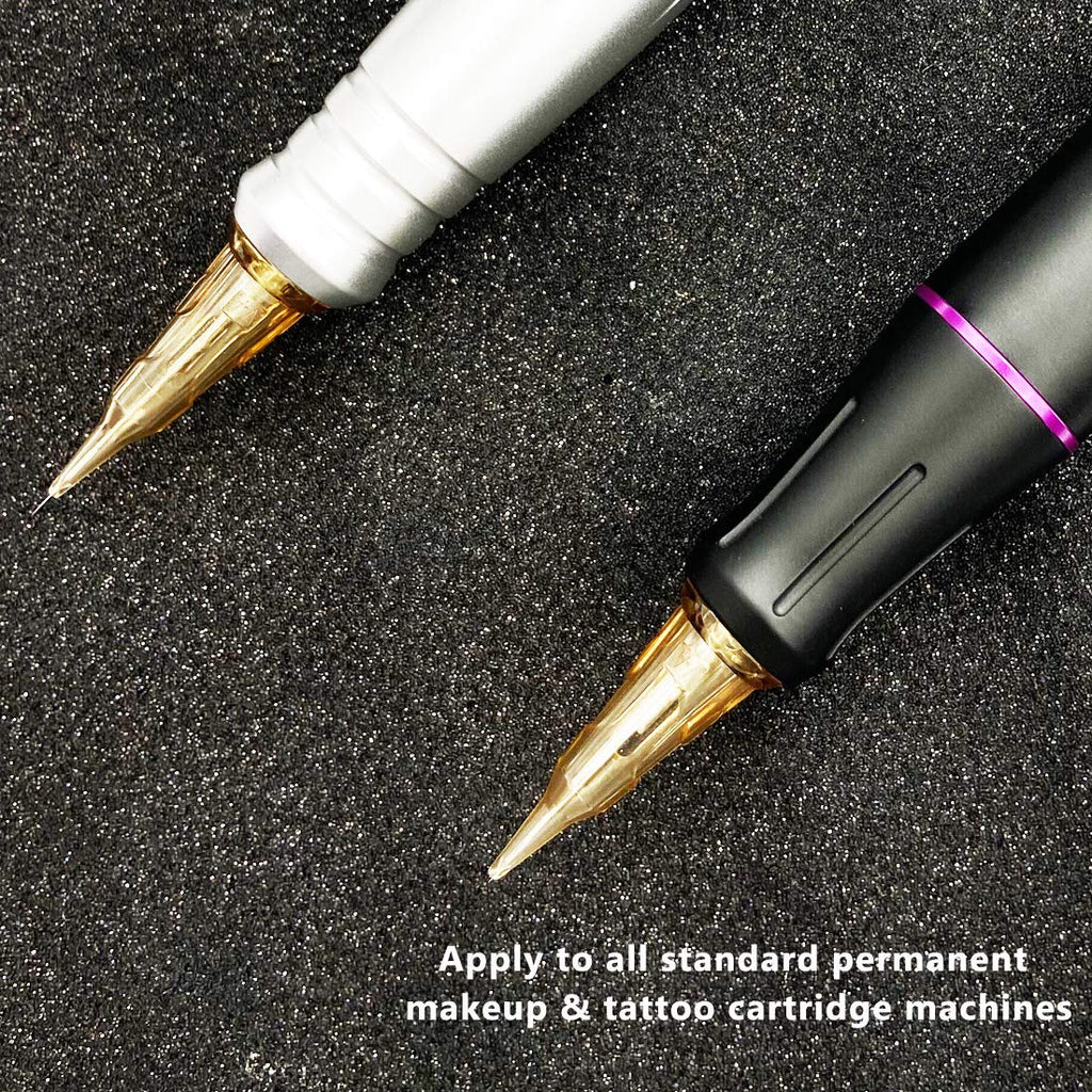 EZ Tattoo Cartridge Needles - 20Pcs #10 (3RL) Permanent Makeup SMP Bugpin Round Liner 0.30MM Microblading Hair Scalp for Tattoo Pen Rotary Machine Supply - V-SELECT