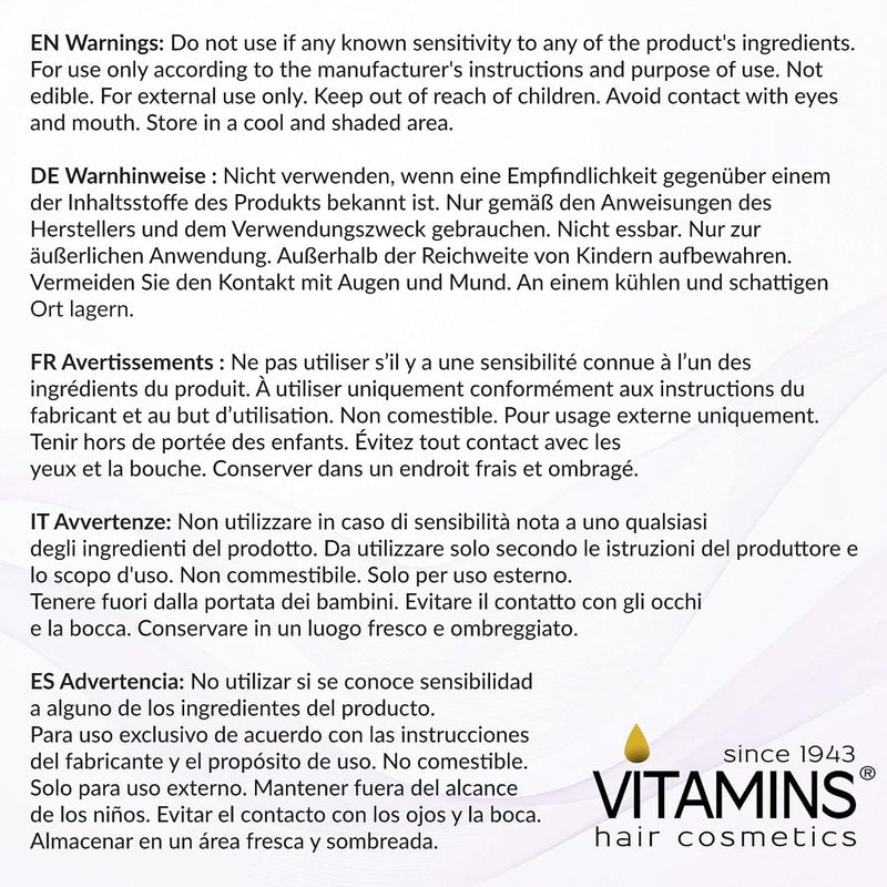 VITAMINS Keratin Purple Hair Mask - Deep Conditioner for Blonde, Silver, Gray & Brown Hair