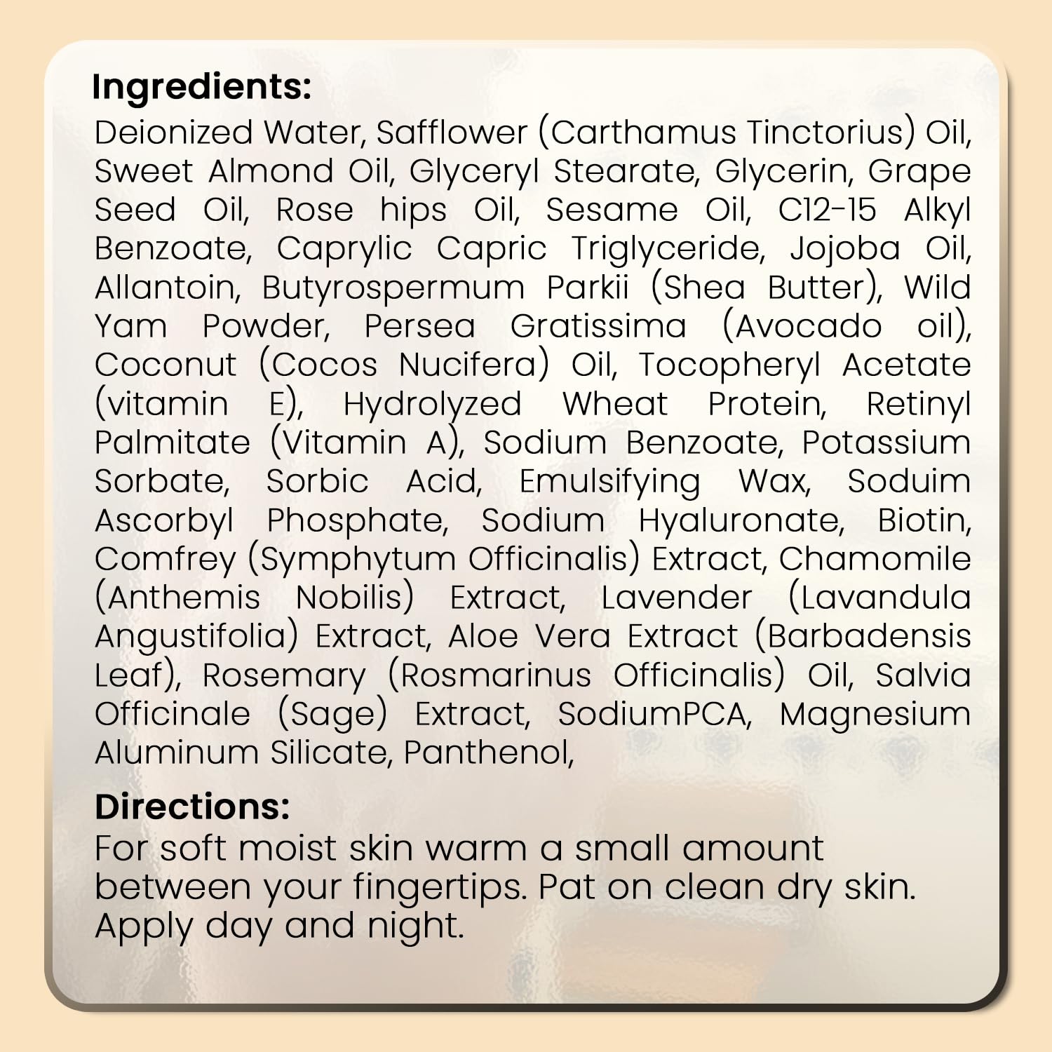 Aniise Wild Yam Extra Moisturizing Face Cream with Coconut Oil - Wild Yam Cream for Menopause & Menstrual Relief - Stabilizes Hormone Levels - Anti-Aging Cream for Very Dry Skin - 1 oz