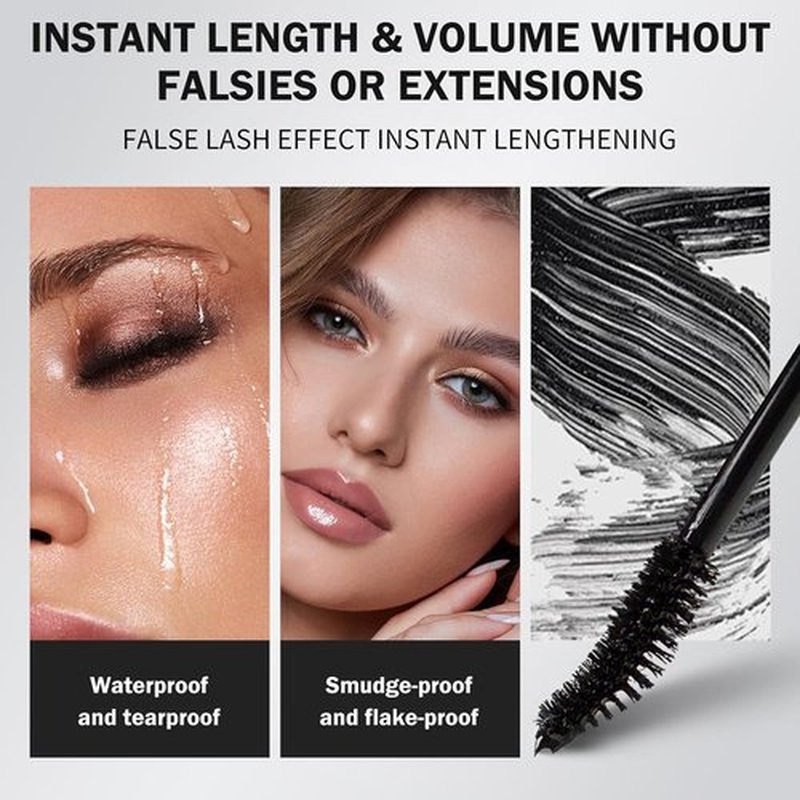 Essence Sky High Mascara - Waterproof Lengthening & Volumizing Formula for Women 60+, Smudge-Proof