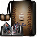 Trading Card Binder with Sleeves, Sports Card Binder Collectible Trading Card Albums with 50 Removable Sleeves, 400 Pocket
