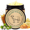 Shuangjia Handmade Tallow, Organic Castor Oil, and Frankincense Oil Face Balm, 100% Grass-Fed Tallow for Skin Care, Face & Body Moisturizer for Sensitive Skin & Dry Skin Age Defying, Natural Lotion