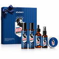 Beard Kit for Men Grooming & Care, Complete Beard Growth Kit with Shampoo, Conditioner, Oil, Spray & Balm