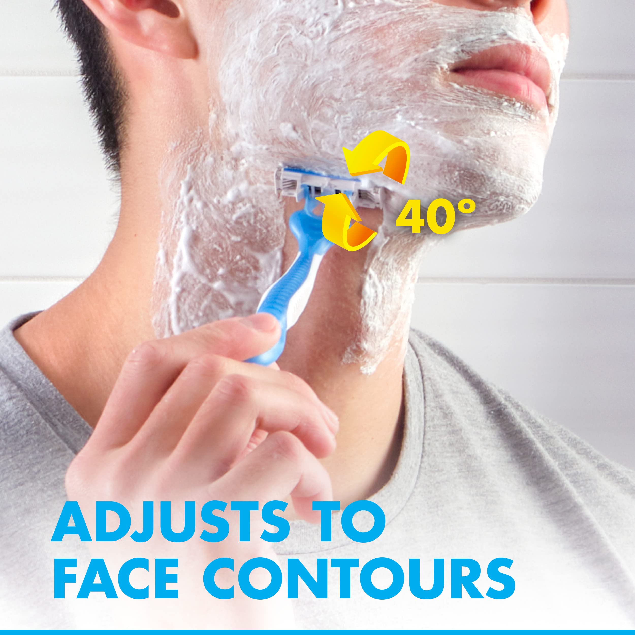 Gillette Sensor3 Cool Men's Disposable Razor, 36 Count (Pack of 12)