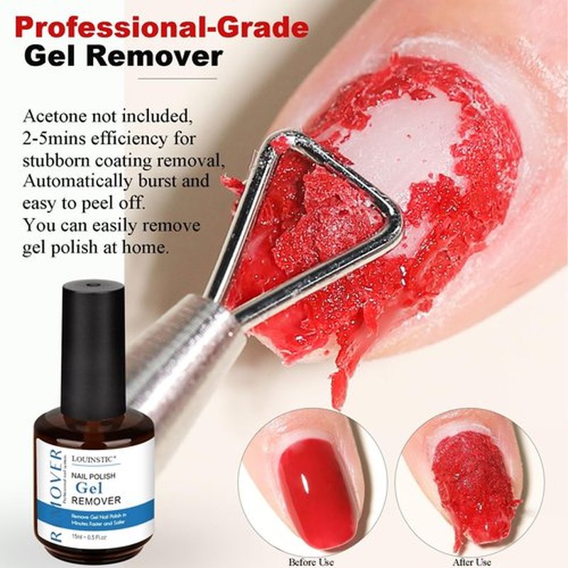 Gel Nail Polish Remover – Fast, No Soak & No Foils, Safe for Natural Nails, Healthy, Low Odor, Quick Gel Removal in 2-5 Minutes – For Nail Polish & Nail Art, At-Home Manicure Solution