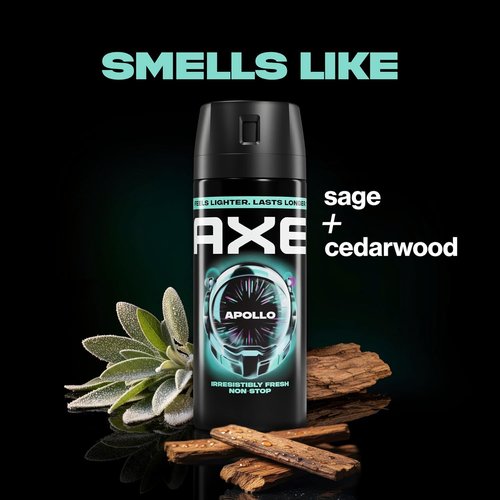 AXE Body Spray - Apollo 48-Hour Freshness | Aluminum-Free, 3 Count, 2.9 oz Each